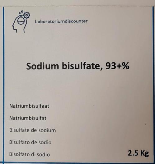 Sodium bisulphate 2.5 Kg  Natriumbisulfaat, Audio, Tv en Foto, Fotografie | Doka Toebehoren, Nieuw, Ophalen of Verzenden