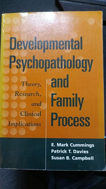 Developmental Psychopathology and Family Process – Cummings, beschikbaar voor biedingen