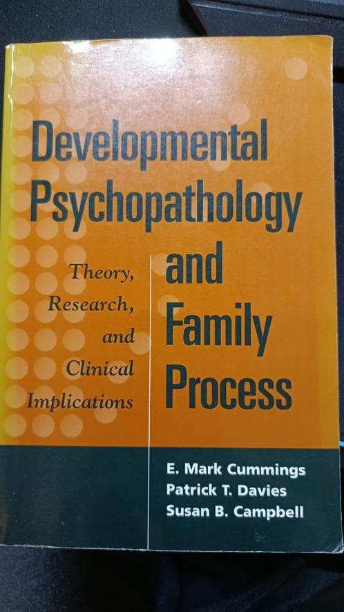 Developmental Psychopathology and Family Process – Cummings,, Boeken, Psychologie, Zo goed als nieuw, Ophalen of Verzenden