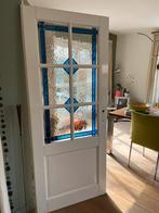 Opdek deur met glas in lood, Ophalen, Binnendeur, 200 tot 215 cm, Glas