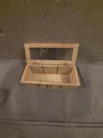 Houten tea doosje, 23x9cm, H9cm, Ophalen of Verzenden