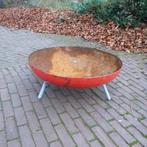 Vuurschaal xxl   rond 80 cm ,  van dik staal, Ophalen, Zo goed als nieuw
