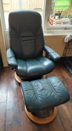 Stressless Ekornes relax fauteuil met Ekornes voetenbankje, Huis en Inrichting, Ophalen, Zo goed als nieuw, 50 tot 75 cm