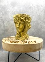 Bloempot Vrouwenhoofd - Moonlight gold, Tuin en Terras, Bloempotten, Kunststof, Ophalen of Verzenden, Overige vormen, Binnen