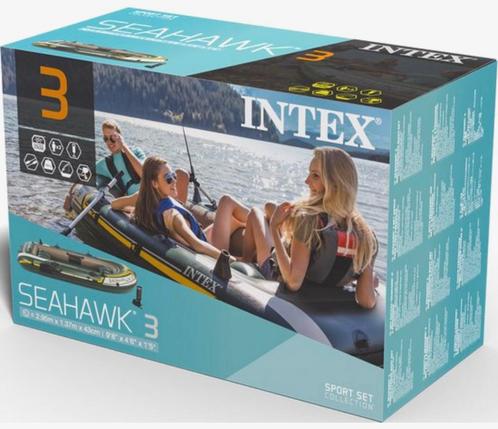 roeiboot Intex, Watersport en Boten, Kano's, Zo goed als nieuw, Overige typen, Drie personen of meer, Opblaasbaar, Met peddels