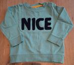 Mintgroene sweater mt 74, Ophalen of Verzenden, Jongetje of Meisje, Zo goed als nieuw, Hema