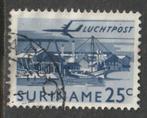 Suriname 1965 LP38 Houtverwerking, Gest, Postzegels en Munten, Postzegels | Suriname, Ophalen of Verzenden, Gestempeld