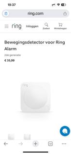 Ring Motion Detector, Ophalen, Beweging, Detector, Sensor of Melder, Zo goed als nieuw