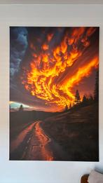 Grote canvas wanddecoratie – dramatische 150 x 100 cm, Ophalen