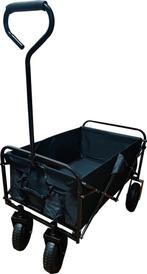 NIEUW Bolderkar / Bolderwagen Luchtbanden Opvouwbaar  Zwart, Caravans en Kamperen, Bolderkarren, Ophalen of Verzenden, Opvouwbaar