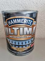 Hammerite Ultima metaallak hoogglans Antraciet bus 750ml., Grijs, Ophalen of Verzenden, 5 tot 10 liter, Zo goed als nieuw