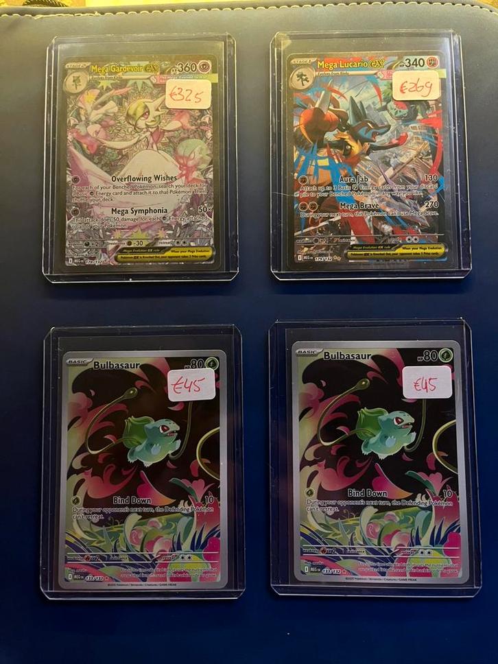 ‼️HITS GEZOCHT‼️Mega Gardevoir Ex 187 Mega Lucario Ex 188, Hobby en Vrije tijd, Verzamelkaartspellen | Pokémon, Zo goed als nieuw