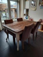 Riviera Maison driftwood tafel 160x90 cm, Ophalen, Gebruikt, Landelijk, 4 tot 6 stoelen