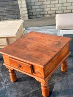 Massief eiken tafeltjes, Ophalen, Gebruikt, 50 tot 100 cm, Vierkant