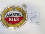 Amstel sticker (nr.2) Doorsnee 20  cm., Ophalen of Verzenden, Nieuw, Overige typen, Amstel