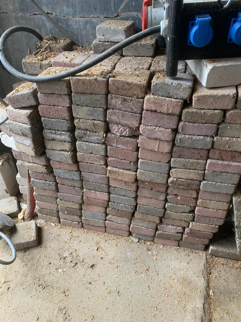 Trommelstenen 10x10x4 cm - Gratis af te halen, Gebruikt, Klinkers, Ophalen of Verzenden, Minder dan 5 m²