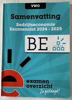 Samenvatting Examenstof Bedrijfseconomie VWO, Boeken, Schoolboeken, Gelezen, VWO, Ophalen of Verzenden, ExamenOverzicht