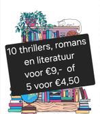 10 thrillers, romans , literatuur voor €9,- of 5 voor €4,50., Boeken, Ophalen of Verzenden, Gelezen