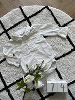 ZGAN wit Name It overhemd romper blouse 74 (9M) lange mouw, Jongetje of Meisje, Ophalen of Verzenden, Zo goed als nieuw, Name IT