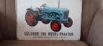 Blikken Bord Güldner 150 Diesel-Traktor 20x30 cm, Ophalen of Verzenden, Nieuw, Reclamebord
