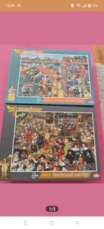 2x That's life puzzel Rembrandt en Johannes Vermeer, Ophalen, 500 t/m 1500 stukjes, Gebruikt, Legpuzzel