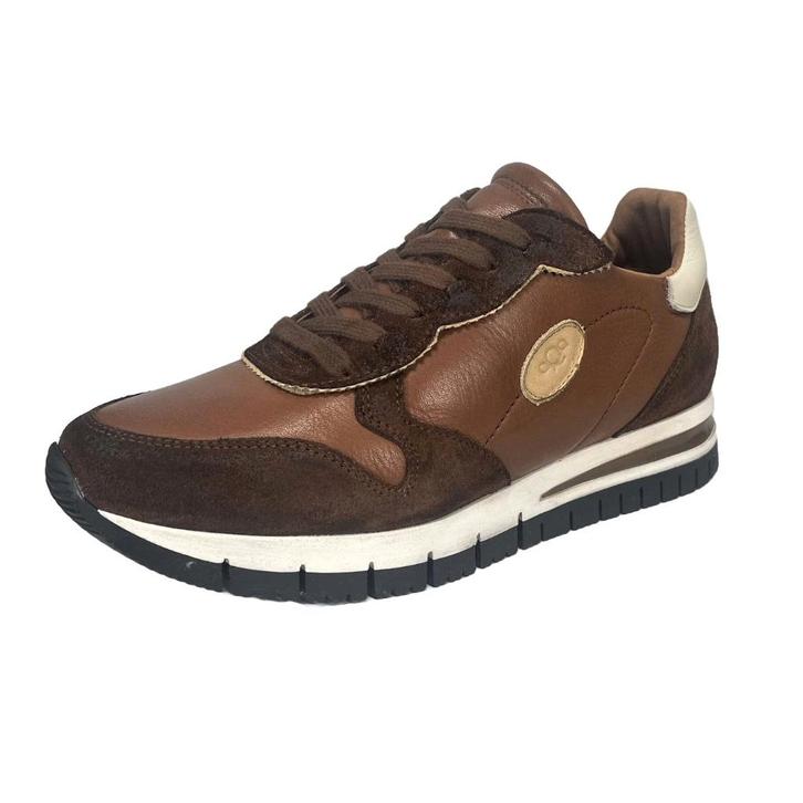 AQA maat 41 lerensneaker/rits bruin tinten gratis verzenden, Kleding | Dames, Schoenen, Nieuw, Sneakers of Gympen, Bruin, Verzenden
