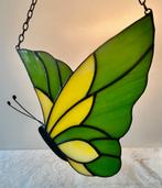 Glas in lood vlinder raamhanger, Antiek en Kunst, Antiek | Glas en Kristal, Ophalen of Verzenden