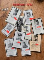 10X duitse bidprentjes 1943 WW2 Oorlog Oostfront setje 3, Ophalen of Verzenden, Bidprentje