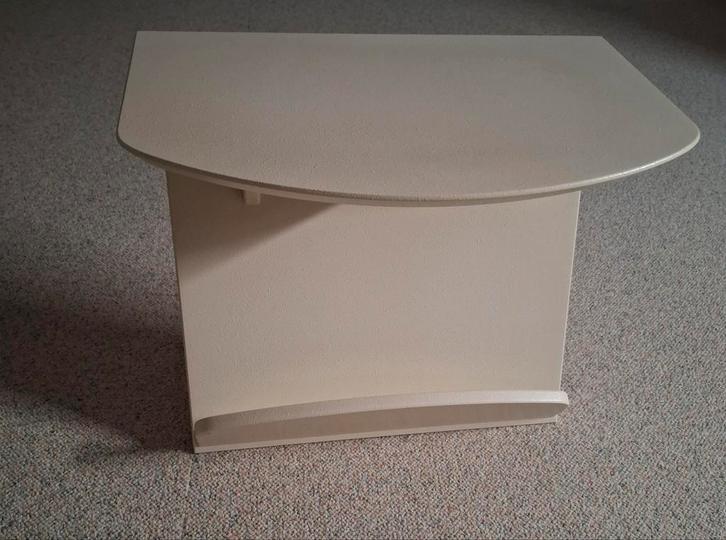 Lectuurbak, Huis en Inrichting, Tafels | Bijzettafels, Zo goed als nieuw, Rechthoekig, 45 tot 60 cm, Minder dan 55 cm, Ophalen