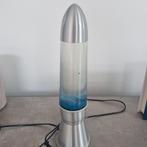 Retro Lavalamp Blauw, Gebruikt, Ophalen of Verzenden, Glas, Minder dan 50 cm