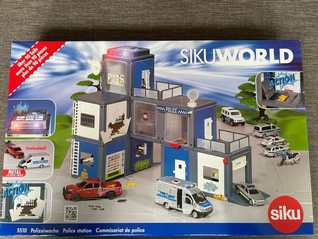 Siku 5510 Politiebureau (zonder de auto’s!), Kinderen en Baby's, Speelgoed | Speelgoedvoertuigen, Ophalen of Verzenden, Nieuw