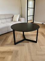 Salontafel rond zwart, Ophalen, 50 tot 100 cm, 50 tot 75 cm, Rond