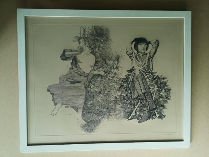 Moderne Ets Aat Verhoog - gesigneerd en genummerd 35/100, Antiek en Kunst, Kunst | Etsen en Gravures, Ophalen