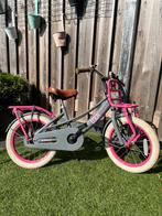 16 inch Lola kinderfiets – grijs/roze – in goede staat, Ophalen of Verzenden, Zo goed als nieuw, 16 inch