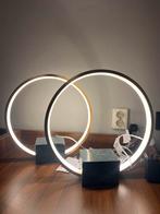 Goudkleurige LED Nachtlamp met Marmeren Voet, Huis en Inrichting, Lampen | Hanglampen, Ophalen of Verzenden, Nieuw, Metaal, Minder dan 50 cm