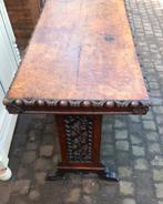 Prachtige antieke sidetable, walnoten fineer blad, Ophalen