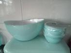 Mint groen, Ernesto plastic schalen. 1 grote en 4 kleine, Huis en Inrichting, Keuken | Servies, Overige materialen, Nieuw, Ophalen of Verzenden
