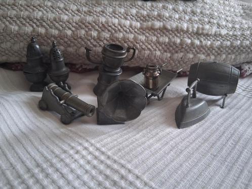 Tinnen Miniaturen Brocante Vintage voor Letterbak, Antiek en Kunst, Antiek | Tin, Ophalen of Verzenden