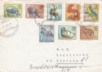 Dieren uit de Dierentuin Michel 2030/37 op gelopen brief DDR, Postzegels en Munten, Brieven en Enveloppen | Buitenland, Brief