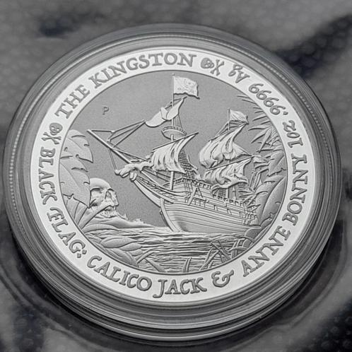 2024 Black Flag - The Kingston - 1 oz silver, Postzegels en Munten, Munten | Oceanië, Zilver, Verzenden