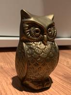 Bronzen Uil Beeld, Ophalen of Verzenden, Zo goed als nieuw, Dier