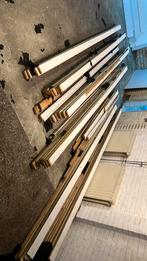 Gratis: Partij hout vuren planken behandeld haardhoud, Doe-het-zelf en Verbouw, Plinten en Afwerking, Ophalen, Overige materialen