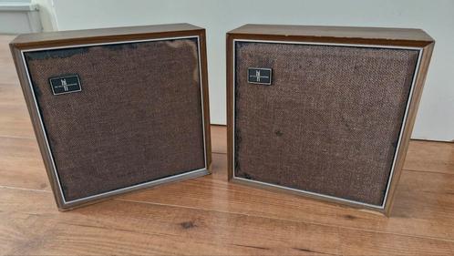 Philips vintage speakers  22RH452/01Z, Audio, Tv en Foto, Luidsprekers, Gebruikt, Front, Rear of Stereo speakers, Minder dan 60 watt