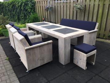 Tuinset kussens tuinstoel kussens tuinbank kussens op maat beschikbaar voor biedingen