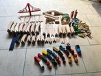 Brio/Ikea  Houten treinbaan, treinen - 185 delig, Kinderen en Baby's, Speelgoed | Houten speelgoed, Ophalen, Gebruikt, Duw- of Trekspeelgoed