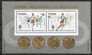 Polen 1984 blok mi. 94 sport OLYMPISCHE SPELEN postfris beschikbaar voor biedingen