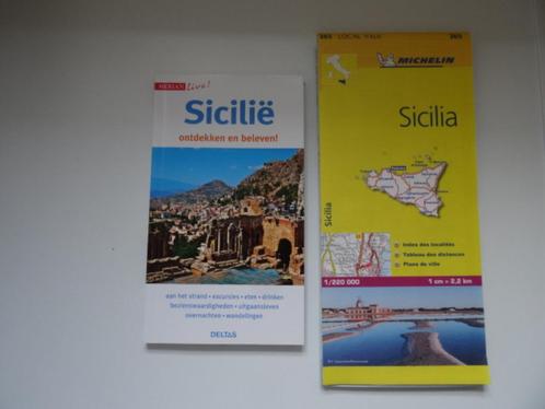 Sicilie; michelin wegenkaart en merian live reisgids, Boeken, Reisgidsen, Nieuw, Reisgids of -boek, Europa, Michelin, Ophalen of Verzenden