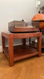 Bijzettafel Salontafel Massief Hout, Ophalen, Zo goed als nieuw, Vierkant, 45 tot 60 cm