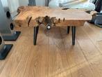 Boomstam salontafel, Ophalen, 100 tot 150 cm, 50 tot 100 cm, Zo goed als nieuw