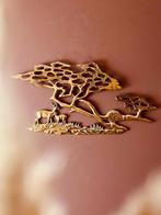 UNIEKE MESSING WANDPLAAT HERTEN, Ophalen of Verzenden